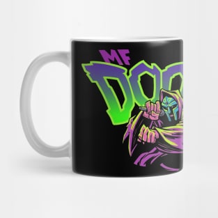 mf doom magenta green Mug